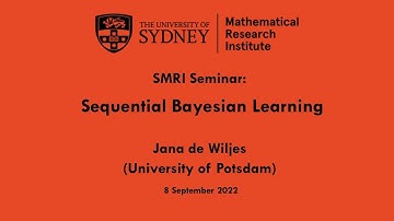 Jana de Wiljes: Sequential Bayesian Learning