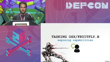 DEF CON 25 - Patrick Wardle - Offensive Malware Analysis: Dissecting OSX FruitFly