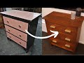 Furniture upcycle drawers full of woodworm