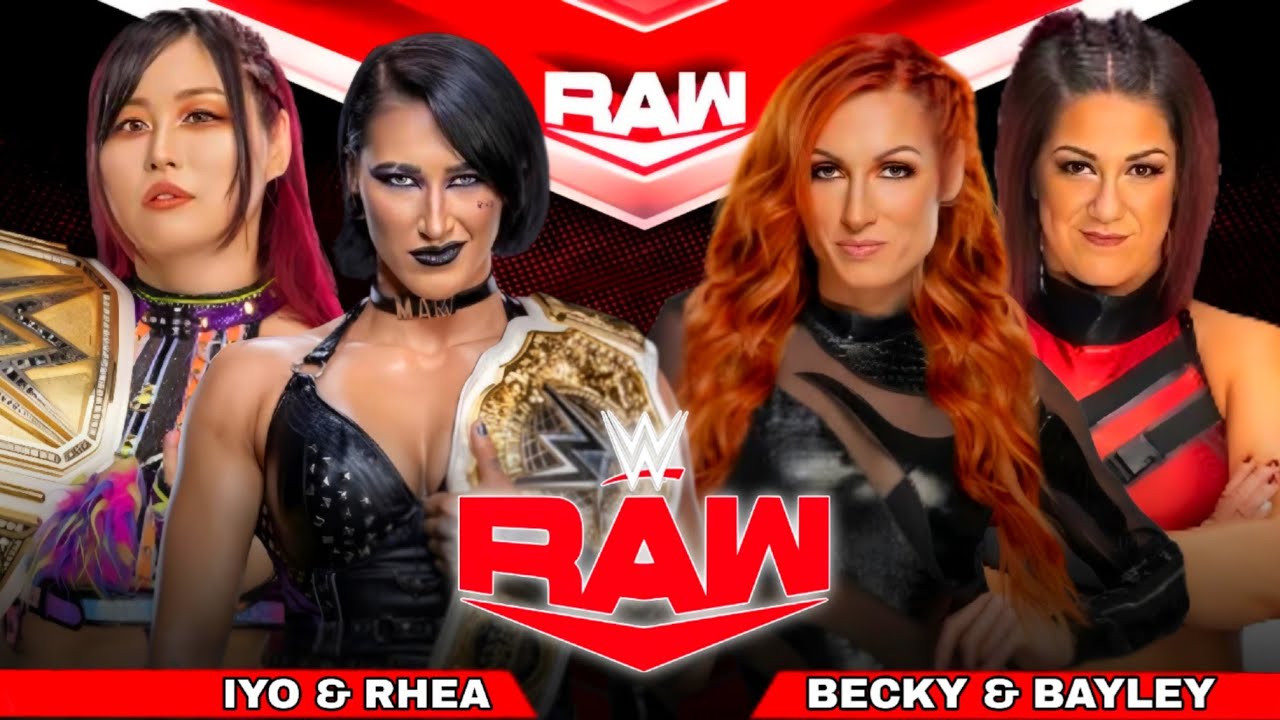 Rhea Ripley & Iyo Sky vs Becky Lynch & Bayley Full Match WWE Raw ...