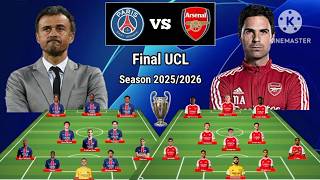 Head-to-Head Lineup: PSG vs. Arsenal | 2025/2026 UEFA Champions League Final screenshot 4