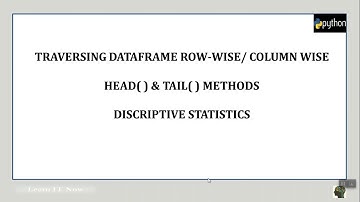 Python Pandas - DataFrame Part3
