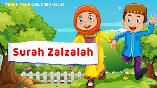 Surat Zalzalah || anak-anak mengulangi bacaan