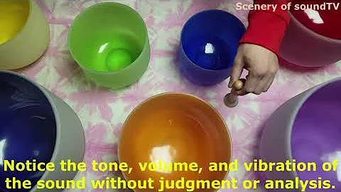 Mindfulness meditation with crystal singing bowl/Chat GPT tells you how to meditate.
