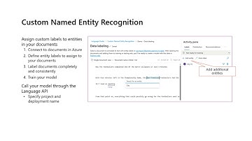 Custom classification and named entity extraction