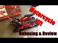 Craftsman Motorcycle Lift  Unboxing and Review