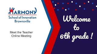 6th Grade Meet the Teacher