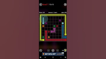 Flow Free 10x10 Level 1#flowfree #level1 #8x8 #6x6 #7x7 #8x8 #mania #9x9 #10x10