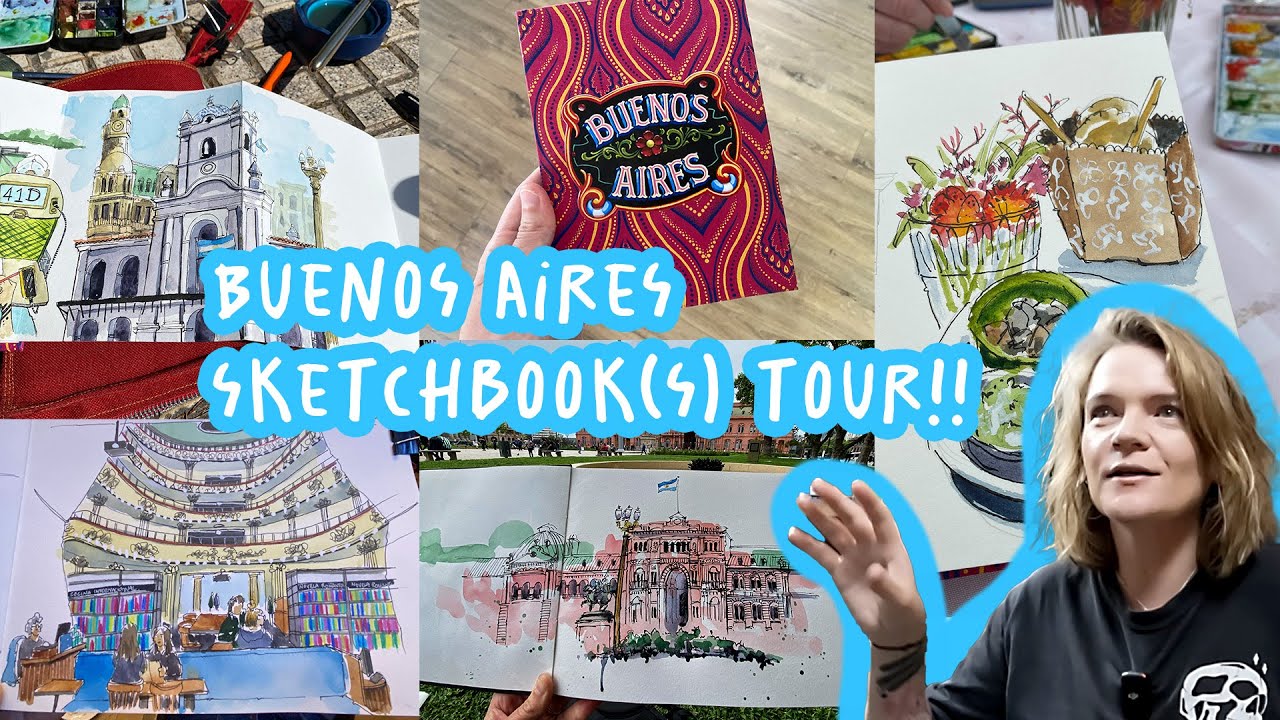 ⭐️ Sketchbook Tour // Urban Sketching in Buenos Aires 2024 (& USk Symposium)!