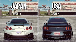 NFS Heat: USA VS JAPAN (WHICH IS FASTEST?) | DRAG RACE