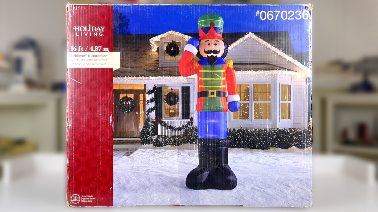 Gemmy 16FT Colossal NUTCRACKER Airblown Inflatable Review! (Lowe's 2015