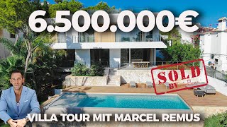 6.500.000,-€ LUXUS NEUBAU VILLA MIT ROOF TOP BEI PUERTO PORTALS | MALLORCA! TOUR MIT MARCEL REMUS