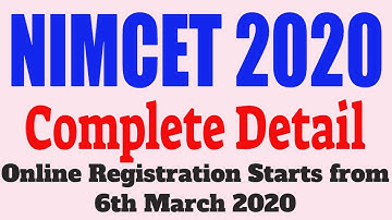 NIMCET 2020(Complete Detail): Test pattern | Eligibility Criteria | Syllabus and Many More