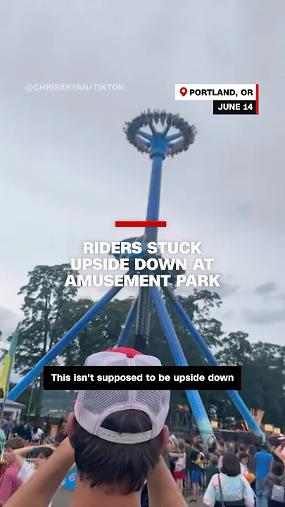 Riders stuck upside down at amusement park