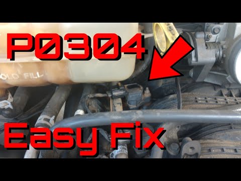 Fix P0304 Cylinder Misfire Jeep Liberty 3 7 V6 How To Replace Coil Pack Cylinder 4 Youtube