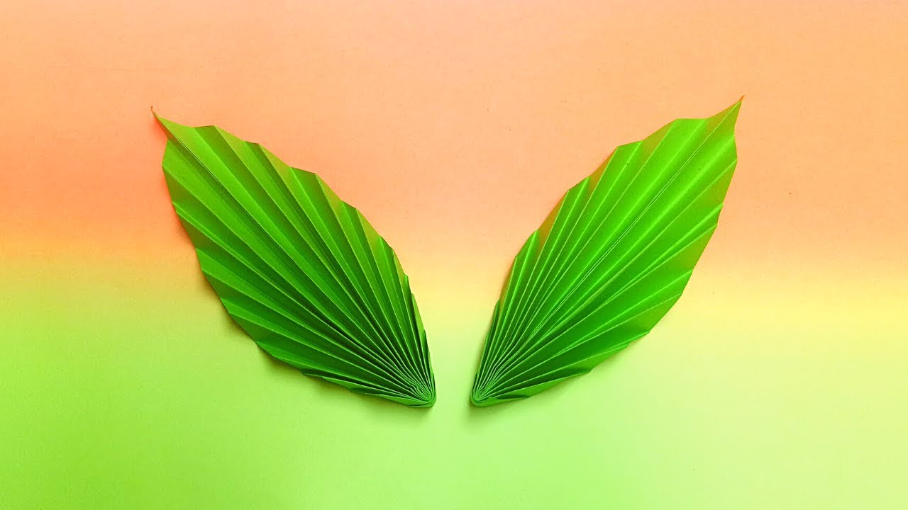  Cara  Membuat  Daun  Dari  Kertas  Origami Karajinan Tangan 