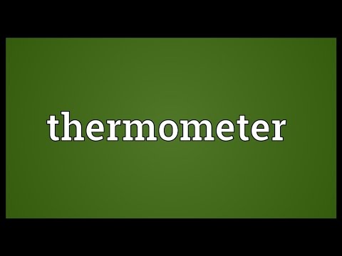 Thermometer Meaning