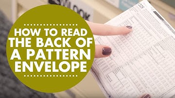 How to Read and Understand the Envelope Back of a Simplicity Pattern