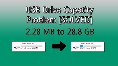 USB Drive Capacity 2.28MB fix in a minute [Bangla]