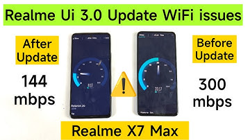Realme X7 Max Wifi issues After Realme Ui 3.0 Update Transmit link speed decreased 🔥🔥🔥