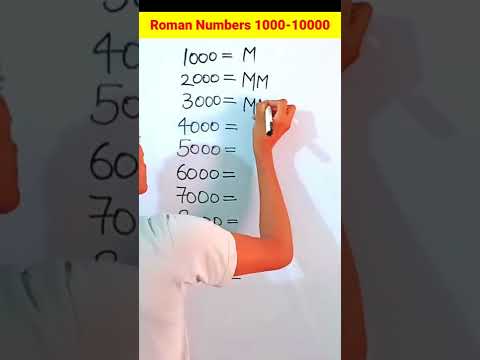 Video: Anong Roman numeral ang K?