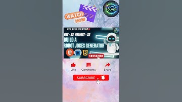 Build a robot jokes generator😱 #surprisesawait #trendingnow #viralvideo #webdevelopment #challenge
