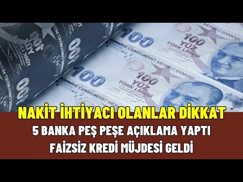 Hemen başvurun! Garanti, Akbank, İş Bankası 10.000 – 20.000 TL arası faizsiz kredi fırsatı sunuyor