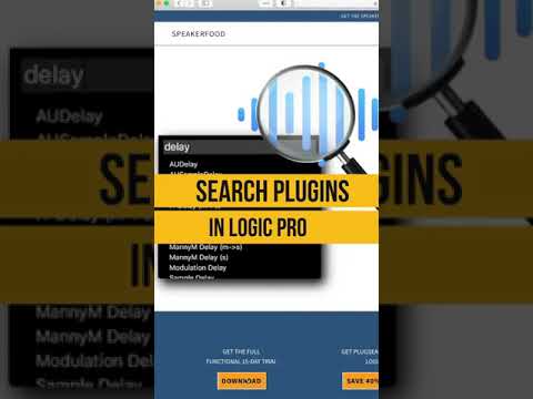 Search Plugins in Logic Pro X | Soniq #Shorts