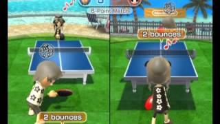 Wii Sports Resort Table Tennis Zero vs Hai(Ellio)