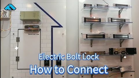 Toplock Electric Bolt Lock with Pushbutton Access Control