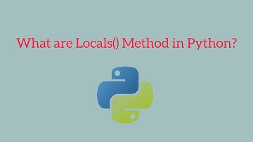 Locals Method in Python | What is it?