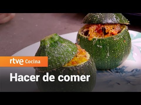 Video: Calabacín Relleno De Requesón, Arroz Y Zanahorias