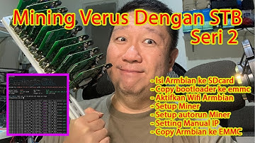 130. Mining Verus dengan STB B860h -2 . Setting Armbian untuk mining