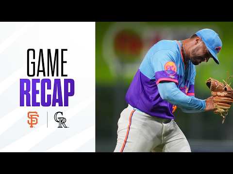 Giants vs. Rockies game highlights (7/3/26) | MLB highlights