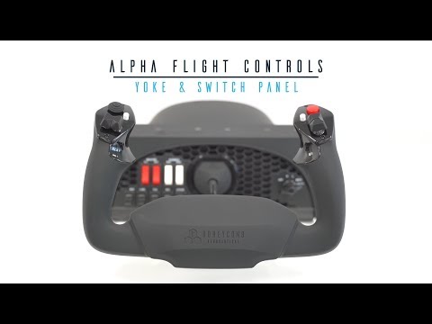 Honeycomb Aeronautical Alpha Flight Controls Simulation Yoke + Switch Panel  w/ Gaming Chair + Mouse Pad