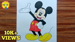 How to draw Mickey mouse [EASY] - Step by step // Easy drawing for Kids screenshot 2