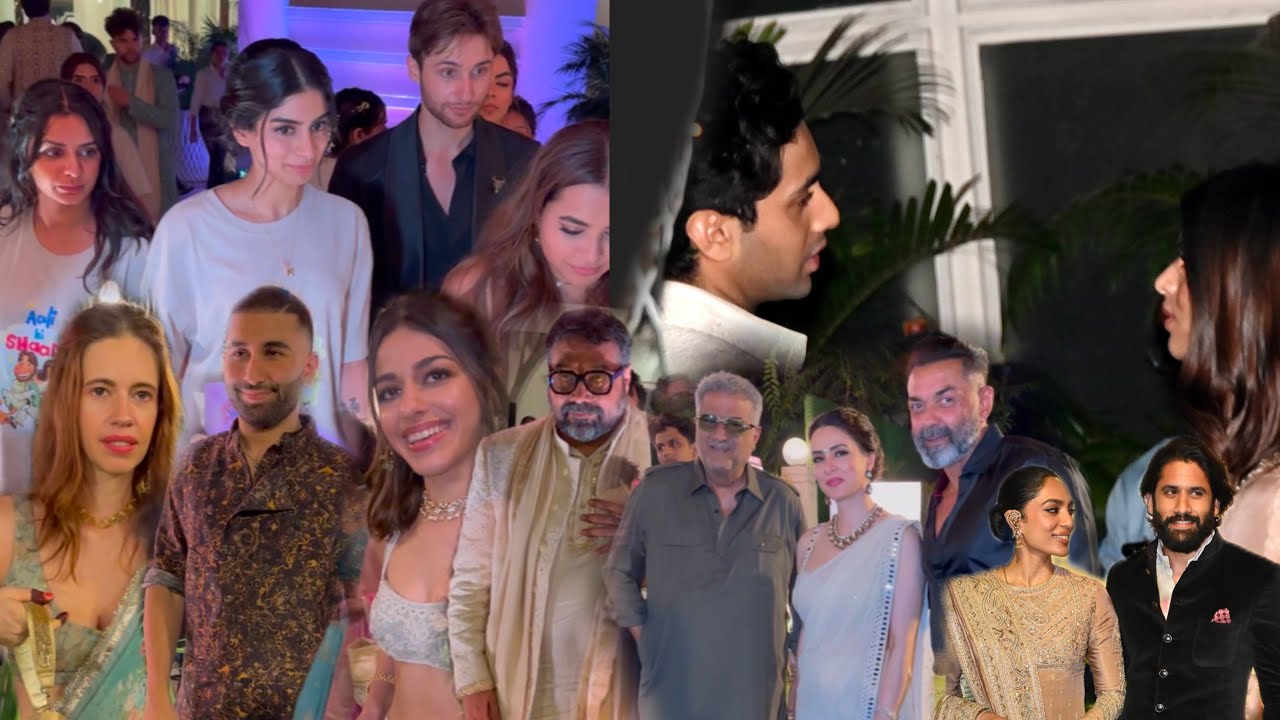 Aaliyah Kashyap Shane wedding reception Naga Chaitanya Sobhita Bobby Suhana Agastya Khushi Vedang ❤️