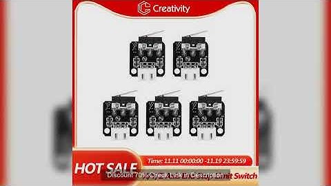 5PCS X/Y/Z Axis End Stop Limit Switch 3Pin N/O N/C Control easy to use Micro Switch For CR10 Series