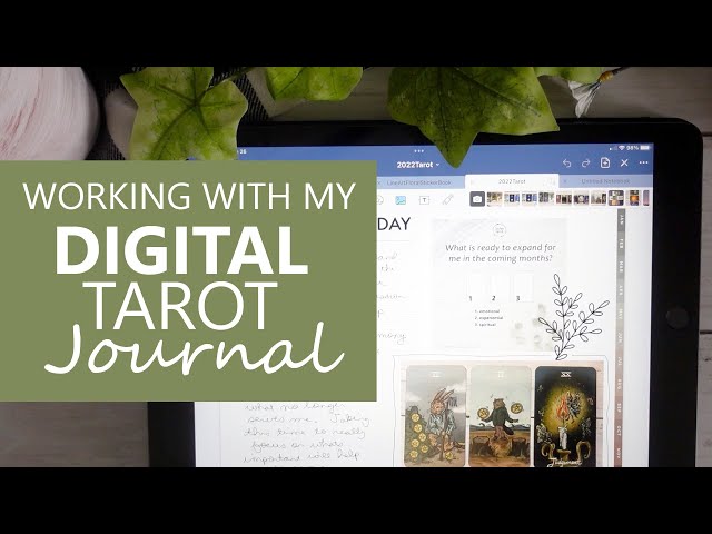 Digital Tarot Journal & Planner Workbook for iPad, GoodNotes