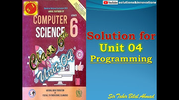model textbook of computer science | Class 6th Programming chapter | programming | nbf