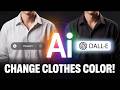 Change Clothes Color Instantly with ChatGPT DALL·E | AI Photo Editing Trick