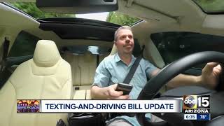 What's the latest with Arizona's texting while driving ban?