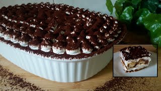 10 minute TIRAMISU | eggless | اطيب تراميسو بدون بيض و بطريقة سهلة! حلويات باردة