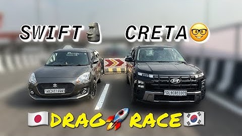 Creta 2024 sx VS Swift 2024 DRAG RACE! Umeed se pare! #creta2024 #swift2024 #dragrace