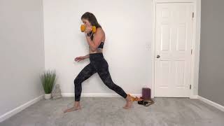Split Stance Single Arm Press