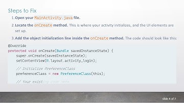 Fixing NullPointerException When Storing Access Tokens in Android