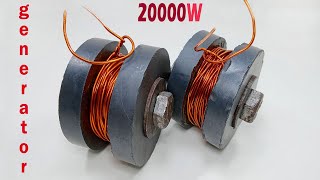 Top5 How to generate homemade infinite energy with copper wire alternator an engine New for home