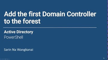 Add the first Domain Controller to the forest - PowerShell