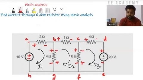 mesh analysis problem -1 #vtuber #circuitanalysis #ee #ece #analysis #eeacademy6937 #eca #be #NEP