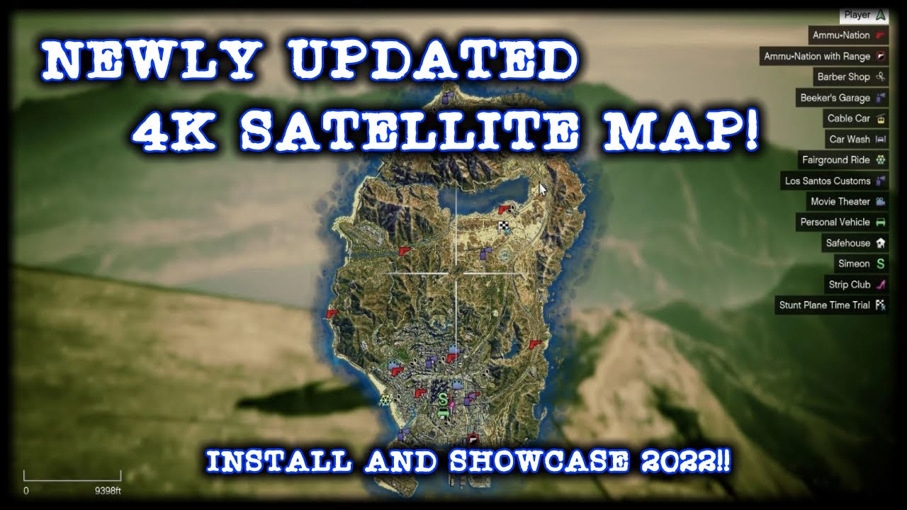 How to install Satellite View Map with colorful Blips (GTA 5 MODS) 2022 